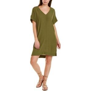 Madewell Olive Green Short Sleeve Novel Shift Dress XS